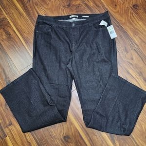 Vintage America NWT Women's Jeans Sz 18W/34 Boho Bootcut Black